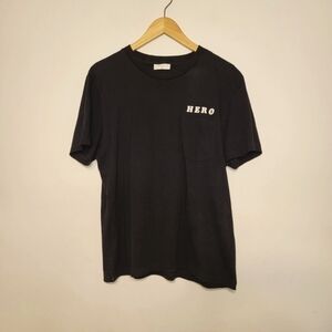 Sandro Paris Black Hero Tee Shirt Size M